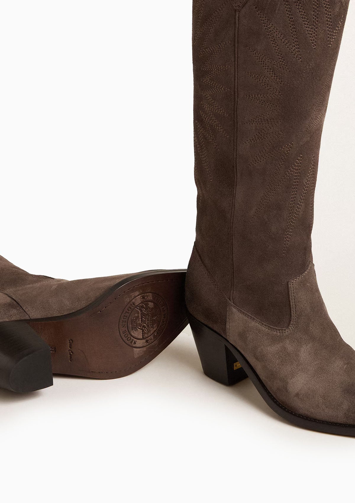 Wish Star Boot Suede Inlay Star | Dark Brown - 图片 2